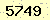 請輸入此驗證碼 : 5749