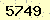 請輸入此驗證碼 : 5749