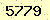 請輸入此驗證碼 : 5779