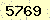請輸入此驗證碼 : 5769