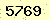 請輸入此驗證碼 : 5769