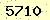 請輸入此驗證碼 : 5710