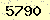 請輸入此驗證碼 : 5790