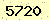 請輸入此驗證碼 : 5720