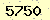 請輸入此驗證碼 : 5750