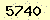 請輸入此驗證碼 : 5740