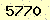 請輸入此驗證碼 : 5770