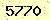 請輸入此驗證碼 : 5770