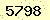 請輸入此驗證碼 : 5798