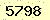 請輸入此驗證碼 : 5798