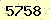 請輸入此驗證碼 : 5758