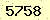 請輸入此驗證碼 : 5758