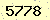 請輸入此驗證碼 : 5778