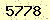 請輸入此驗證碼 : 5778