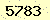 請輸入此驗證碼 : 5783