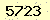 請輸入此驗證碼 : 5723