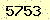 請輸入此驗證碼 : 5753