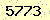 請輸入此驗證碼 : 5773