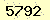 請輸入此驗證碼 : 5792