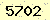 請輸入此驗證碼 : 5702
