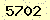 請輸入此驗證碼 : 5702