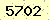 請輸入此驗證碼 : 5702