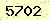 請輸入此驗證碼 : 5702