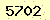 請輸入此驗證碼 : 5702