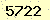 請輸入此驗證碼 : 5722
