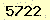 請輸入此驗證碼 : 5722