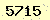 請輸入此驗證碼 : 5715