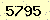 請輸入此驗證碼 : 5795