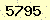 請輸入此驗證碼 : 5795