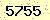 請輸入此驗證碼 : 5755