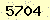 請輸入此驗證碼 : 5704