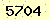 請輸入此驗證碼 : 5704