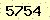 請輸入此驗證碼 : 5754