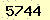 請輸入此驗證碼 : 5744