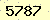 請輸入此驗證碼 : 5787