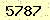 請輸入此驗證碼 : 5787