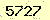 請輸入此驗證碼 : 5727