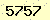 請輸入此驗證碼 : 5757