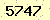 請輸入此驗證碼 : 5747