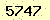 請輸入此驗證碼 : 5747
