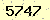 請輸入此驗證碼 : 5747