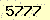 請輸入此驗證碼 : 5777