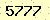 請輸入此驗證碼 : 5777