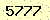 請輸入此驗證碼 : 5777