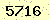 請輸入此驗證碼 : 5716