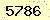 請輸入此驗證碼 : 5786